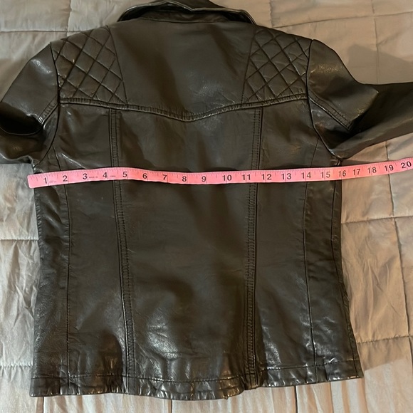 ALLSAINTS Catch Sheep Leather Moto Biker Jacket in Black silver hardware Size 0. - Picture 16 of 16